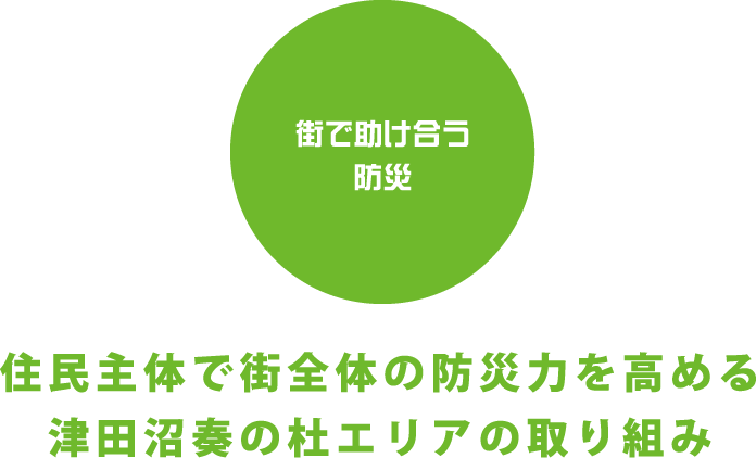 街で助け合う防災|住民主体で街全体の防災力を高める津田沼奏の杜エリアの取り組み