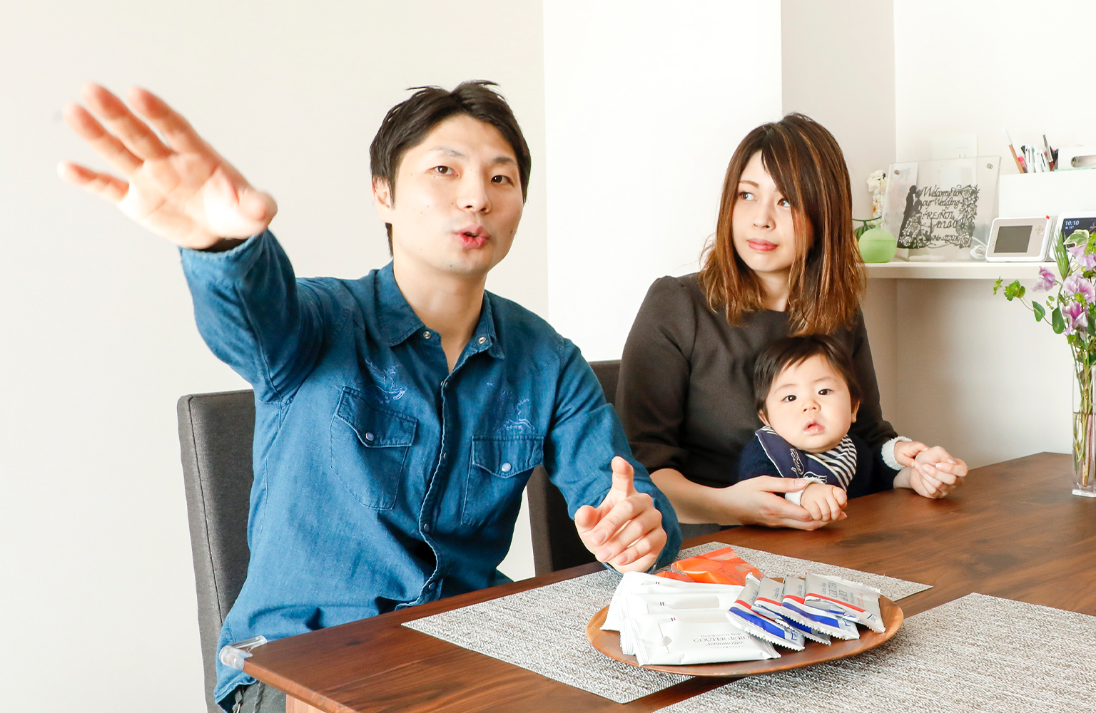 「アクセス、セキュリティー、免震構造、どれも安心でした」と達也さん