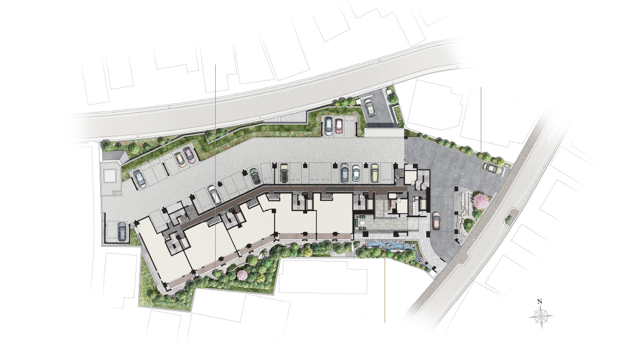 1F敷地配置イラスト