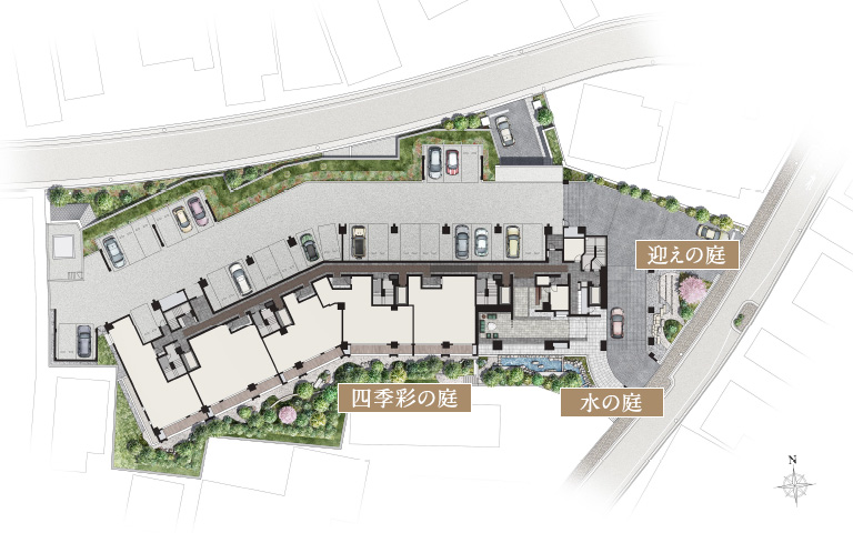 1F敷地配置イラスト