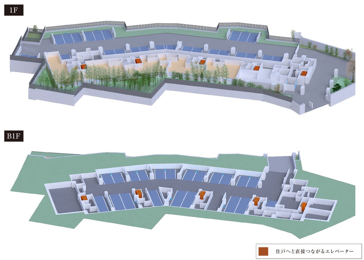 B1階・1階概念イラスト