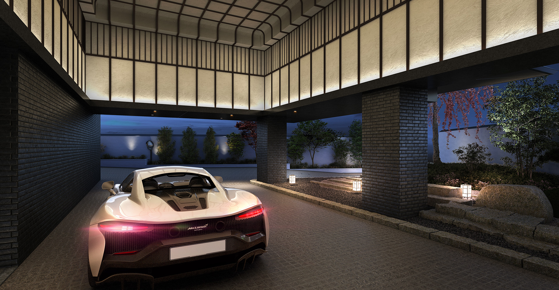 車寄せ完成予想CG