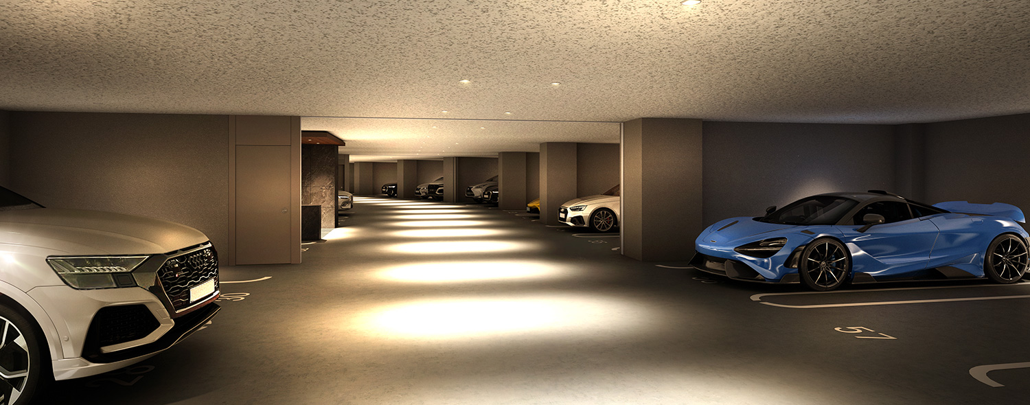地下駐車場完成予想CG