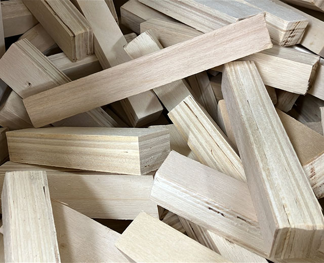 材料となった木軸端材