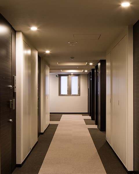 ホテルライクな内廊下