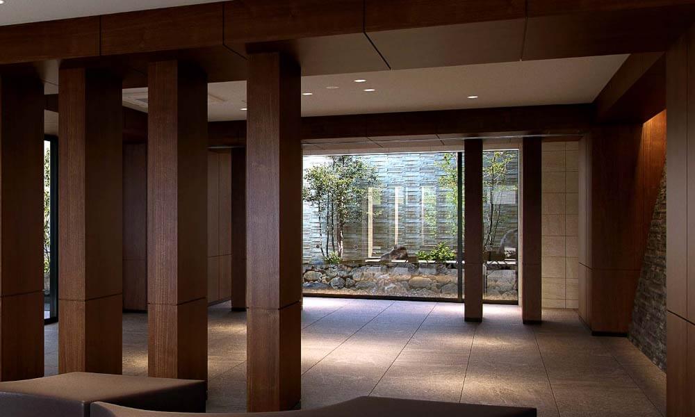 エントランスホール・ラウンジ・坪庭完成予想図