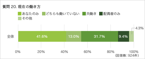質問20.現在の働き方