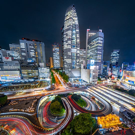 新宿（夜景街並み）