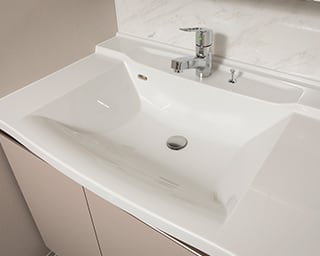 ボウル一体型洗面化粧台