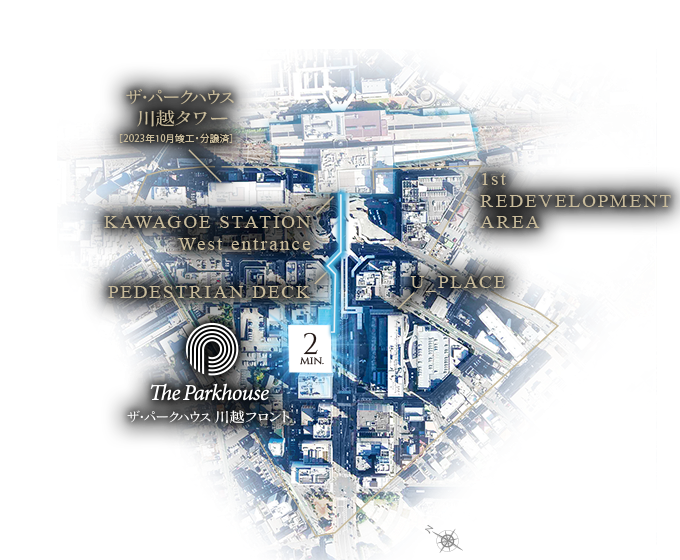 現地周辺航空写真