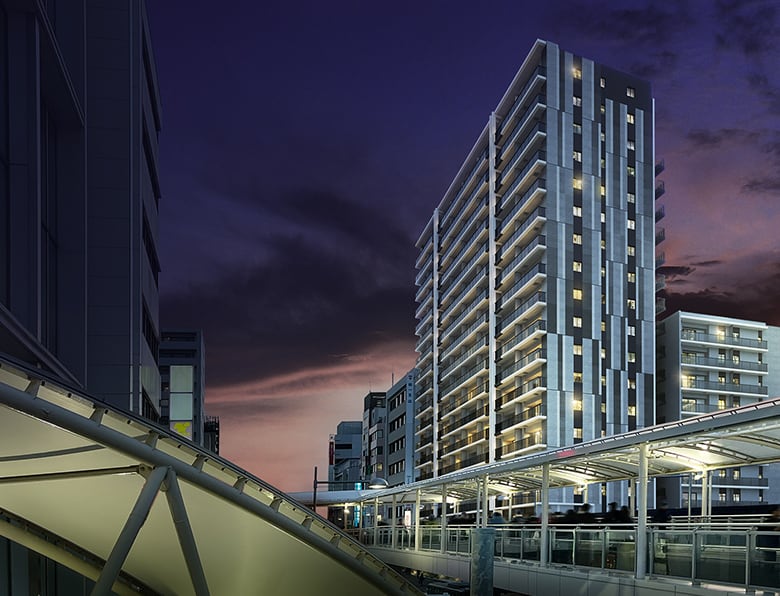 ペデストリアンデッキ 徒歩1分※1（C1階段下/60m）