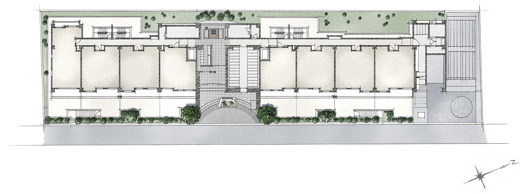 敷地配置イラスト