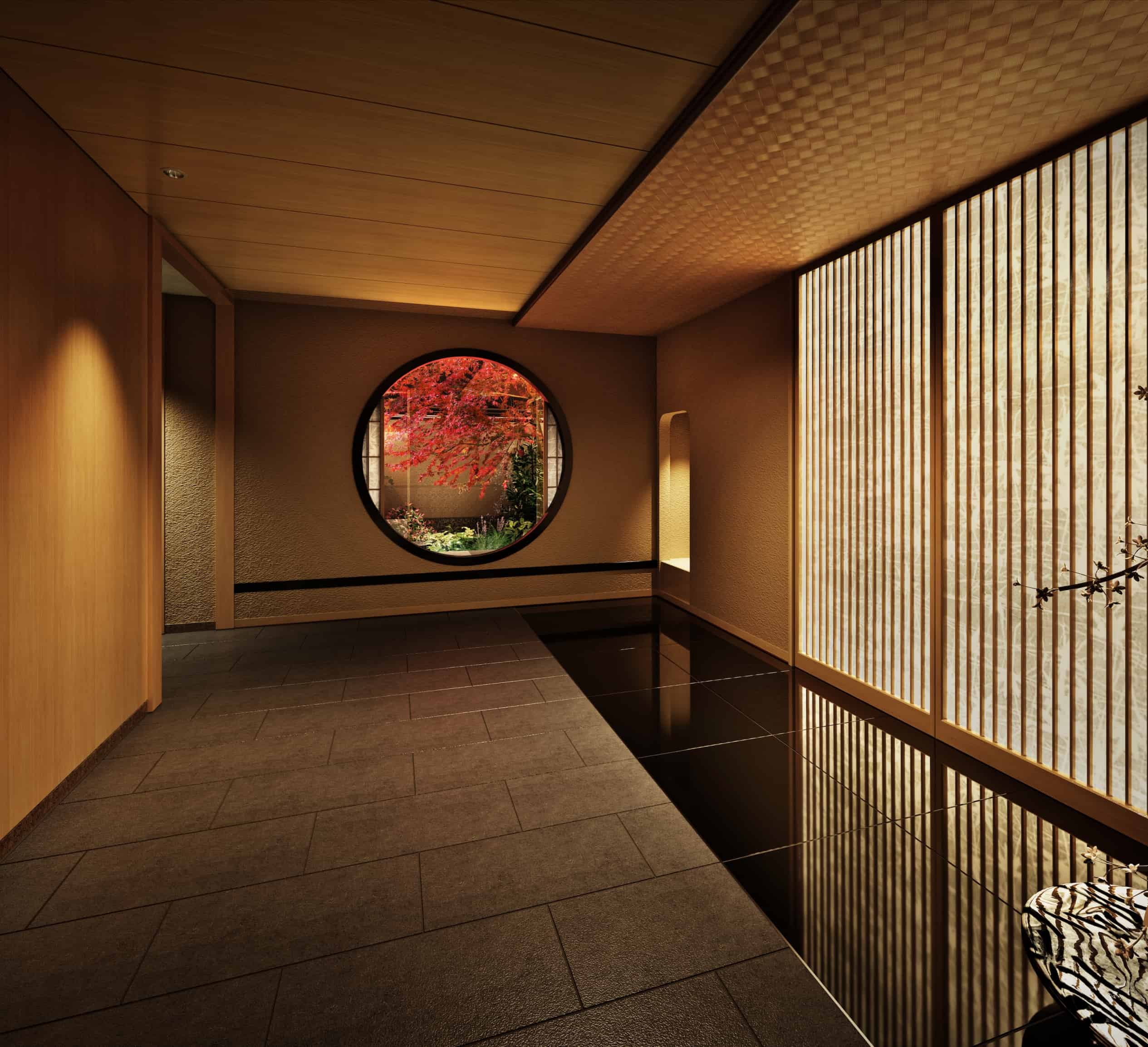 エレベーター前通路完成予想CG