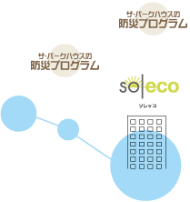 ザ・パークハウスの防災プログラムイラストパーツ