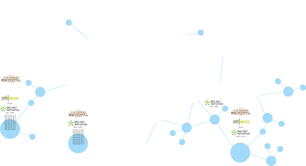 ザ・パークハウスの防災プログラムイラストパーツ