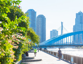 隅田川テラス（徒歩8分・約600m）