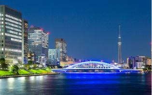 隅田川テラス（徒歩8分・約600m）