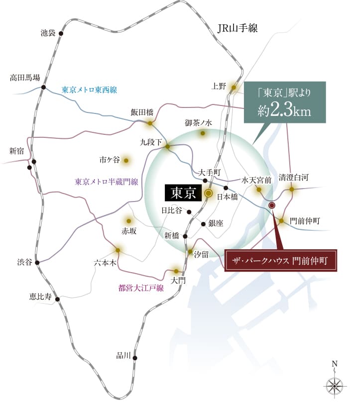 距離圏概念図