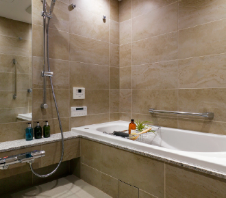 浴室の「タイル貼り」