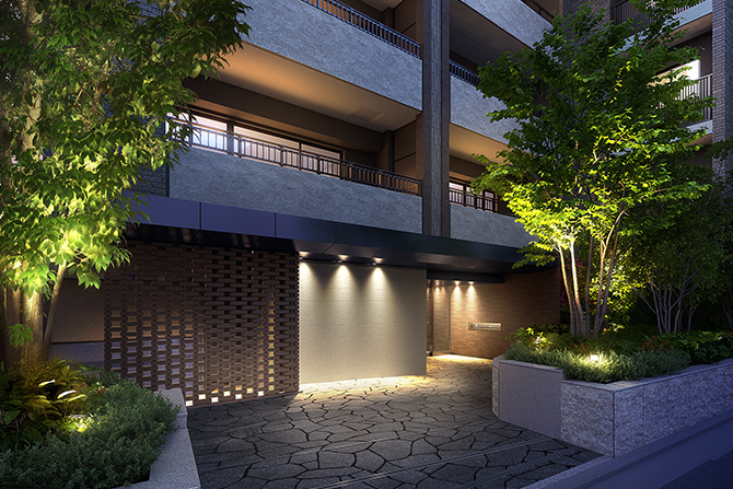 エントランスアプローチ完成予想CG