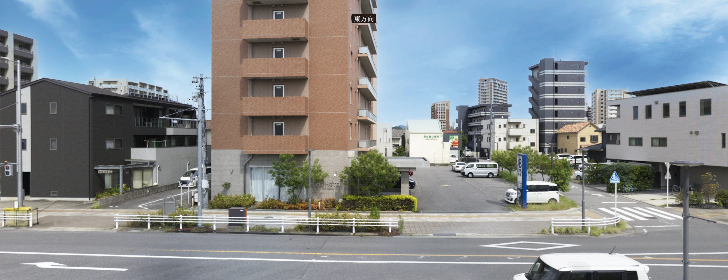 現地2階相当の高さからの眺望写真（2023年6月撮影）