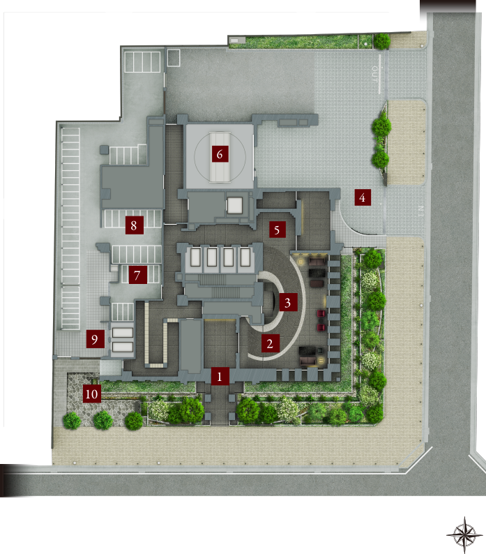 敷地配置イメージイラスト