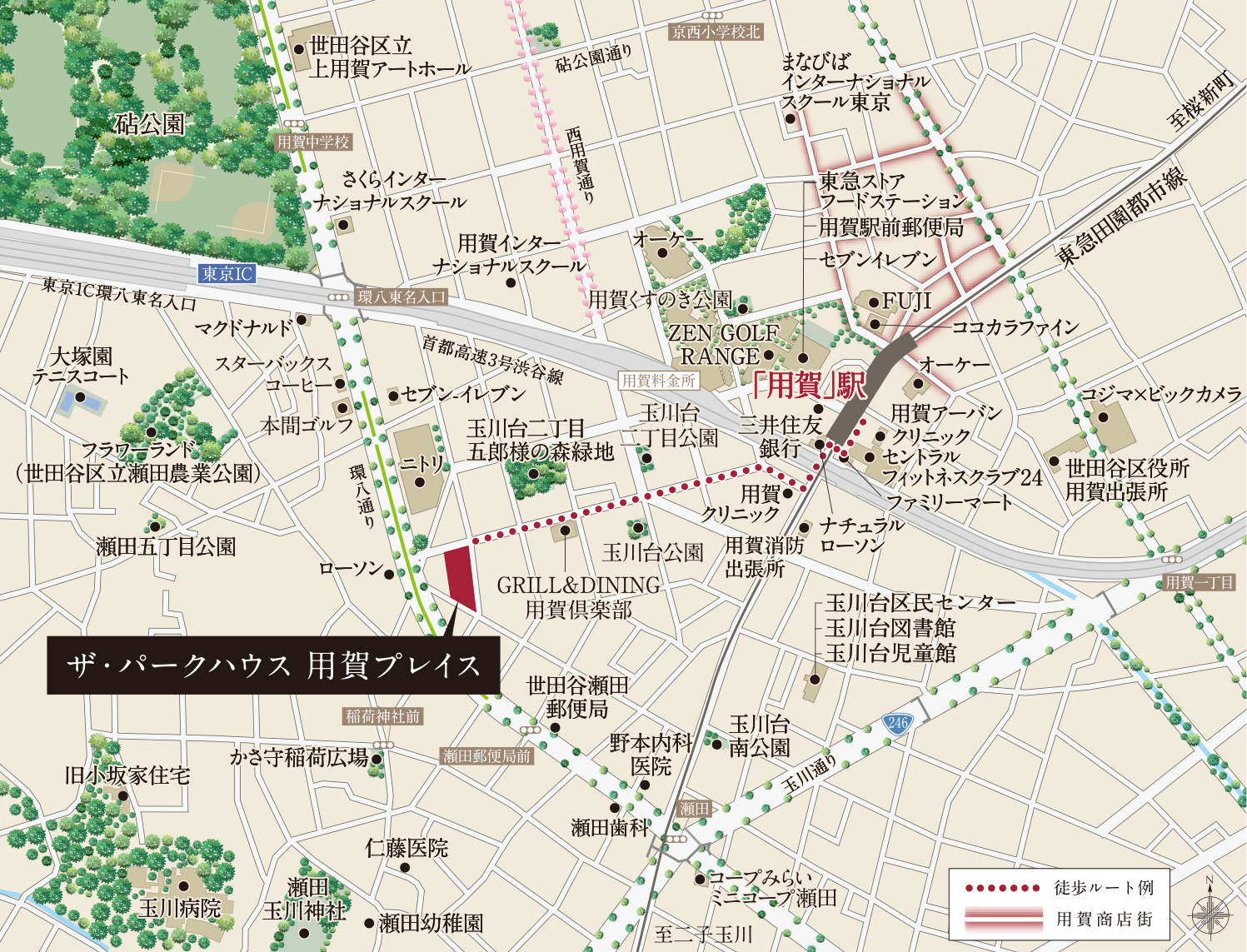 現地案内図