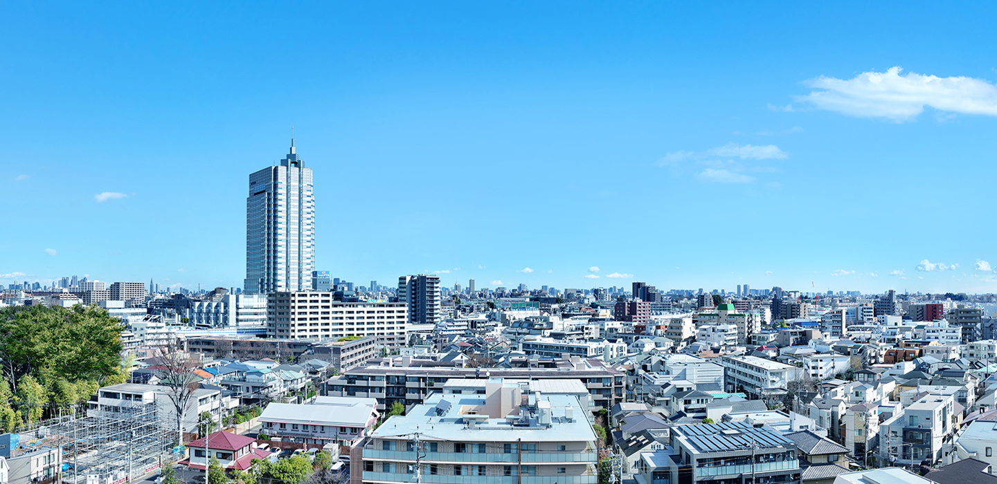 現地12階相当眺望写真（東向き）