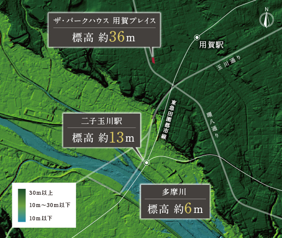 標高概念図