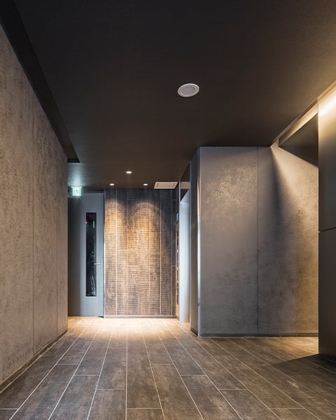 洗練された共用エントランス