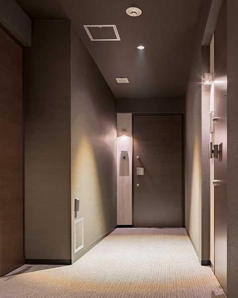 ホテルライクな内廊下