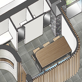 コワーキングスペース完成予想イラスト