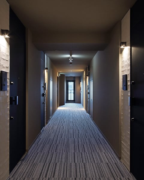 ホテルライクな内廊下