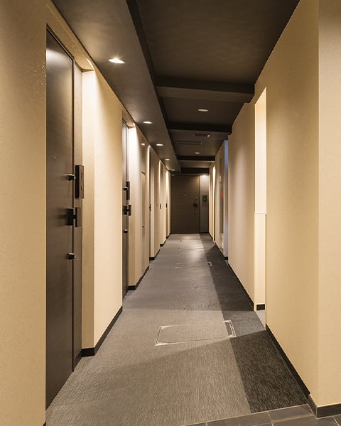 ホテルライクな内廊下設計