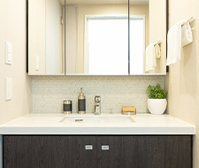 人造大理石天板の洗面台