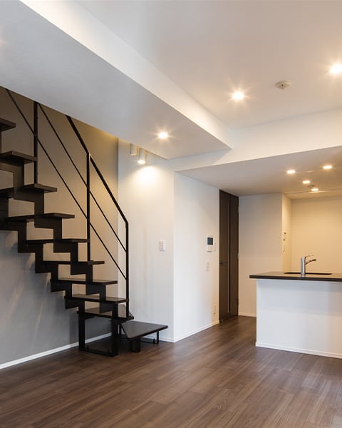 メゾネットタイプのLDK