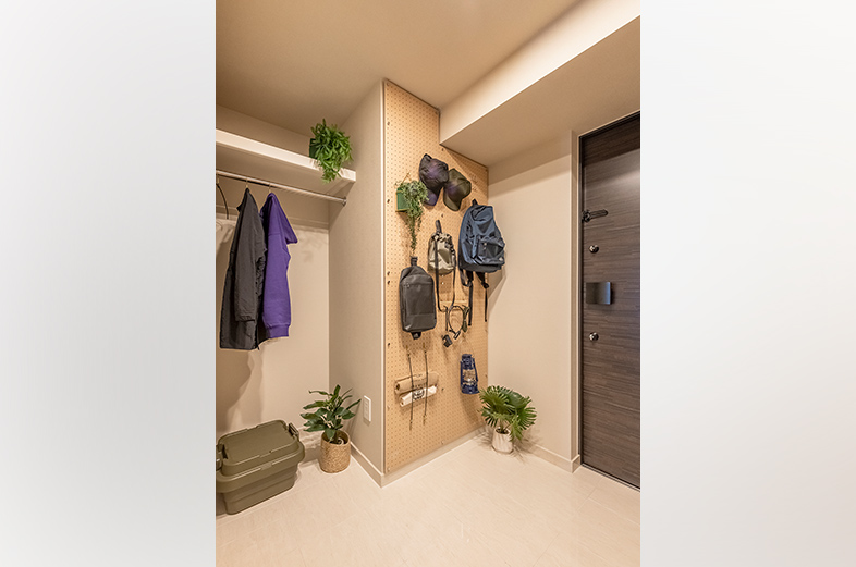 玄関土間収納スペース