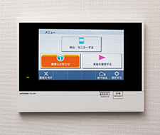 カラーモニター付きインターホン（住宅情報盤）