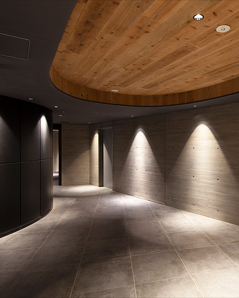 お洒落なエントランスホール