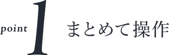 point 1 まとめて操作