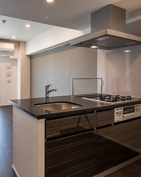 フィオレストーン天板採用のキッチン